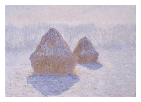 Claude Monet - Heuhaufen (Effekt von Schnee und Sonne) (1891)