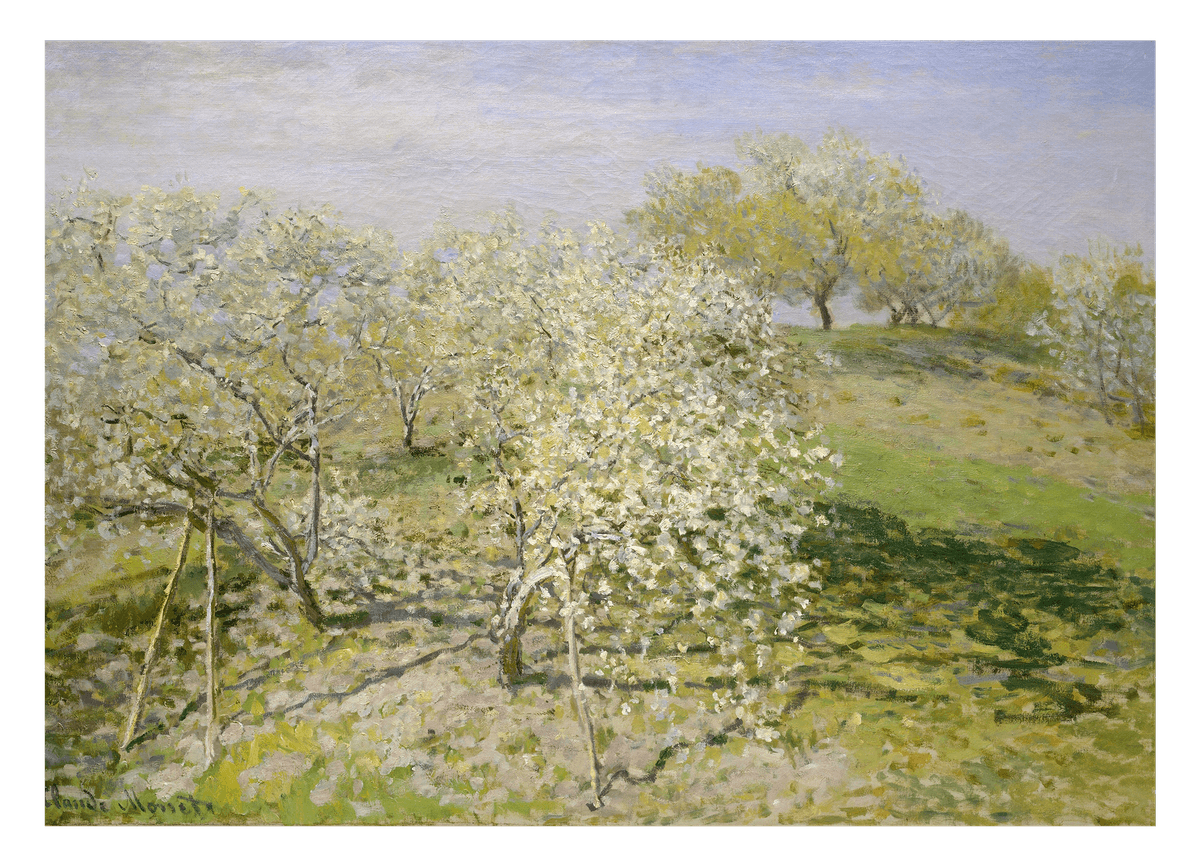 Claude Monet - Frühling (Apfelbäume in der Blüte) (1873)