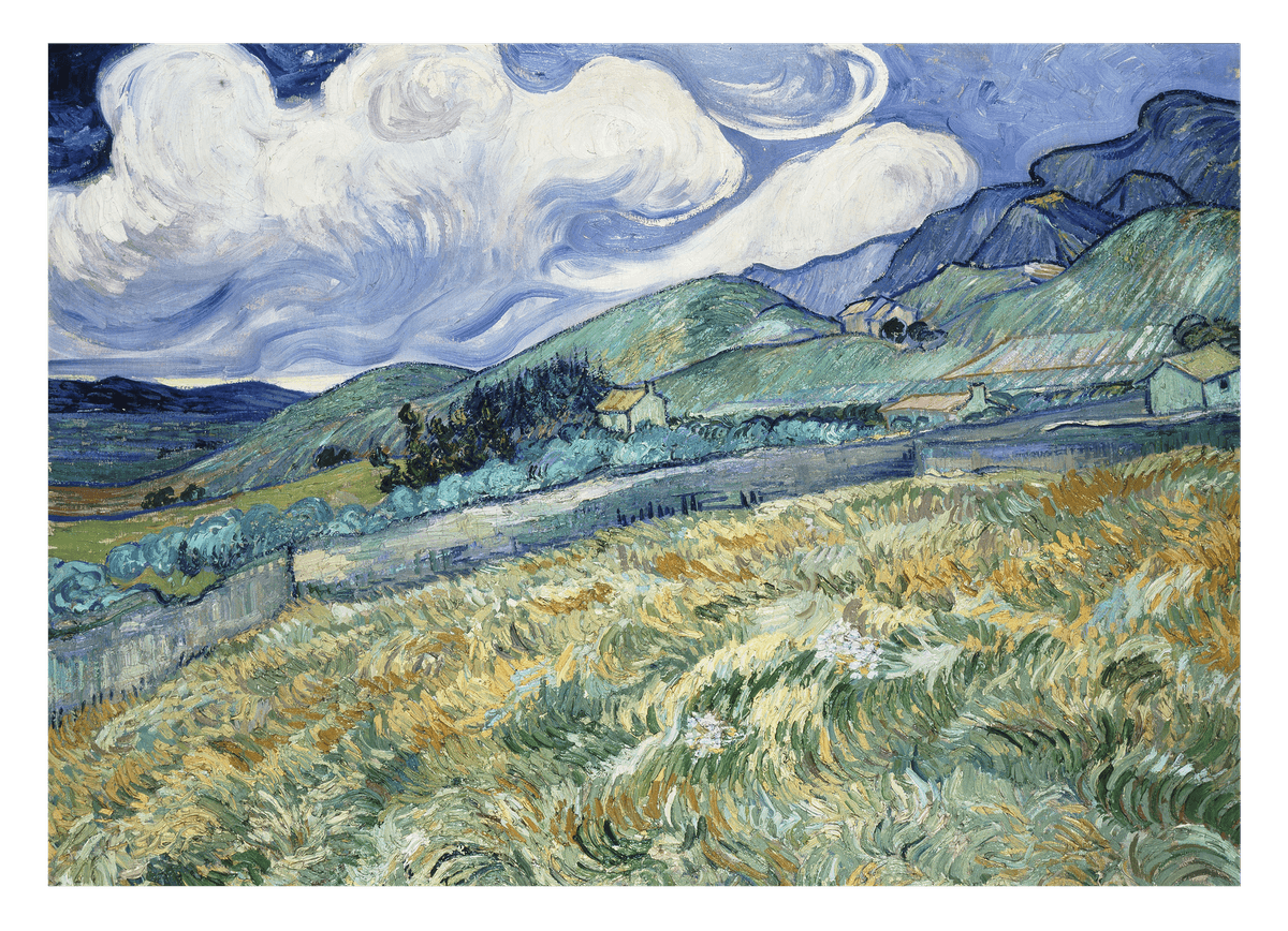 Vincent van Gogh - Weizenfeld hinter Saint-Paul (1889)