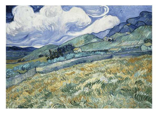 Vincent van Gogh - Weizenfeld hinter Saint-Paul (1889)