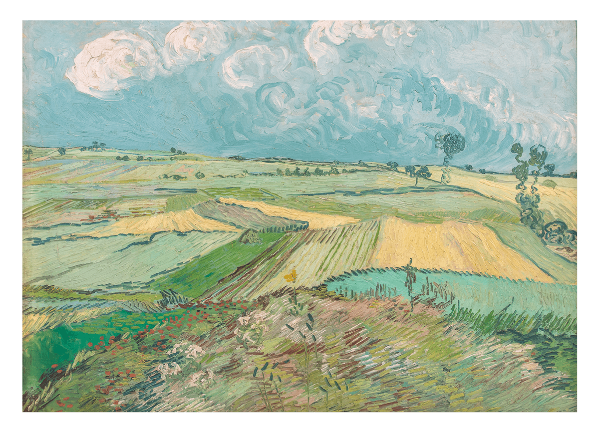 Vincent van Gogh - Weizenfeld nach Regen (Die Ebene von Auvers) (1889)