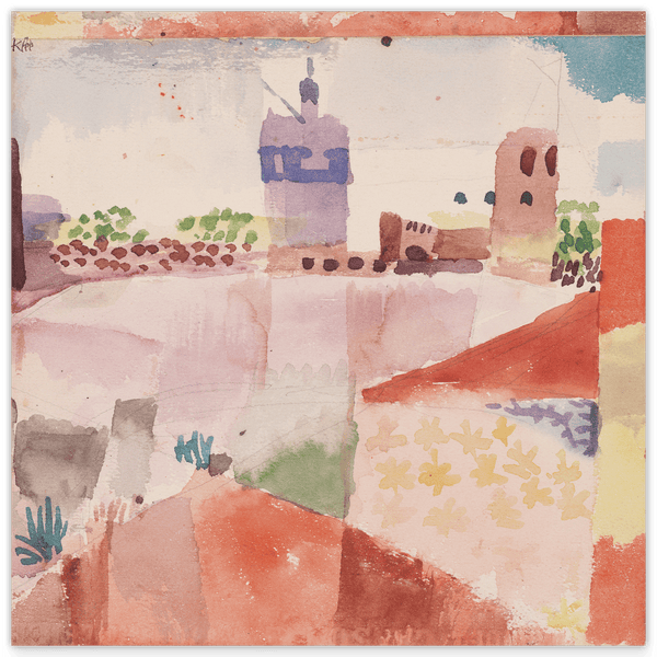 Paul Klee - Hammamet (Tunesien) und ihre Moschee (1914)
