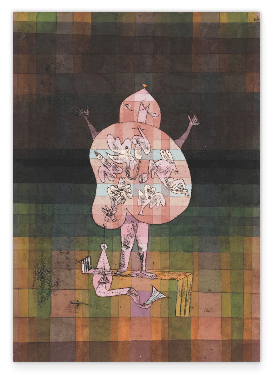 Paul Klee - Bauchredner und Schreier im Moor (1923)