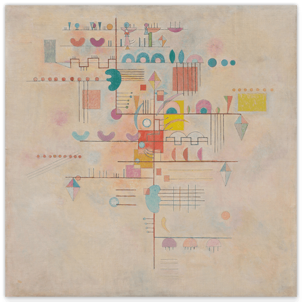 Wassily Kandinsky - Anmutiger Aufstieg (1934)