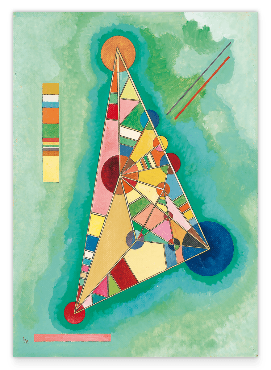 Wassily Kandinsky - Bunt im Dreieck (1927)