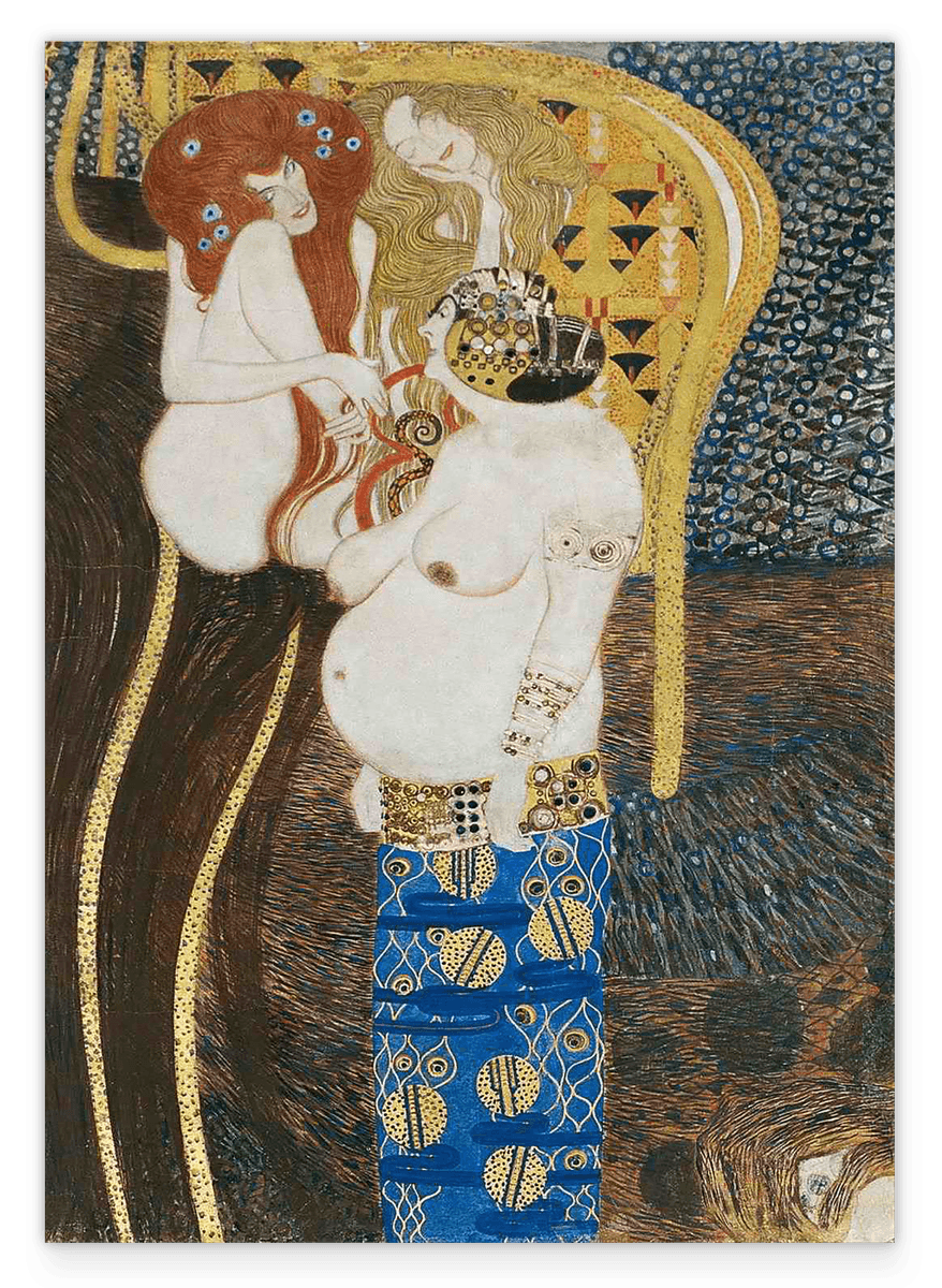 Gustav Klimt - Beethovenfries (rechter Teil) (1901)