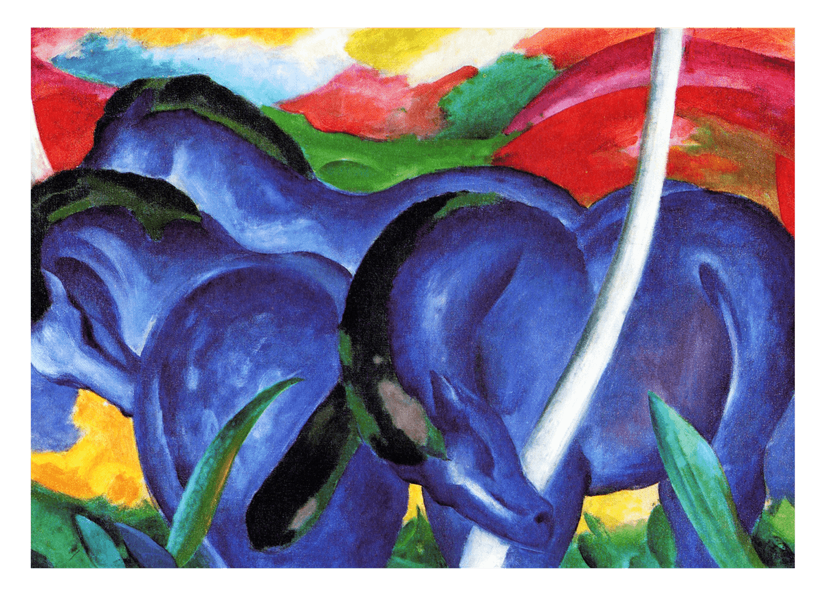 Franz Marc - Die großen blauen Pferde (1911)