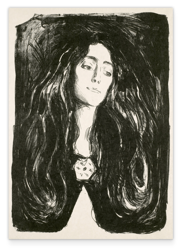 Edward Munch - Die Brosche - Eva Mudocci (1903)