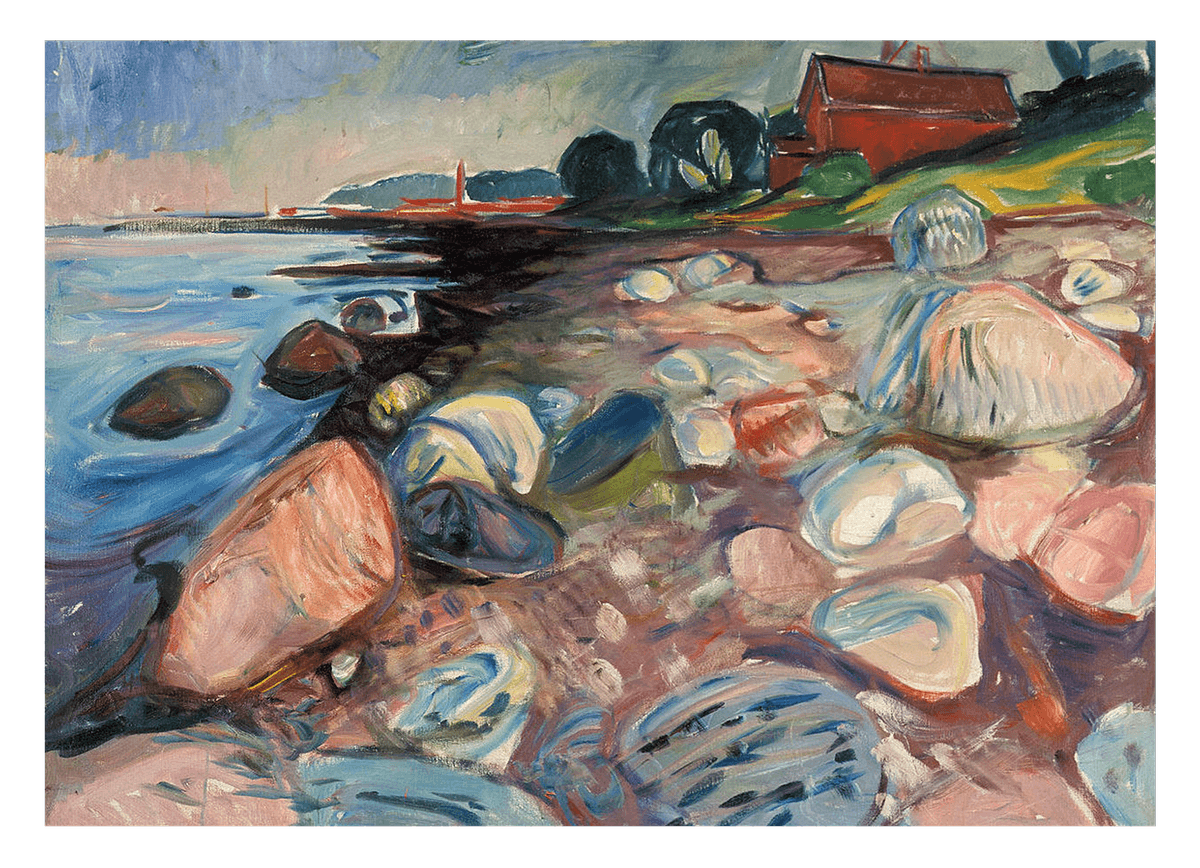 Edward Munch - Küste mit rotem Haus (1904)