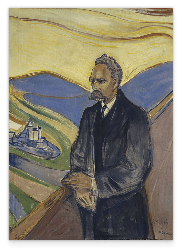 Edward Munch - Portrait von Friedrich Nietzsche (1906)