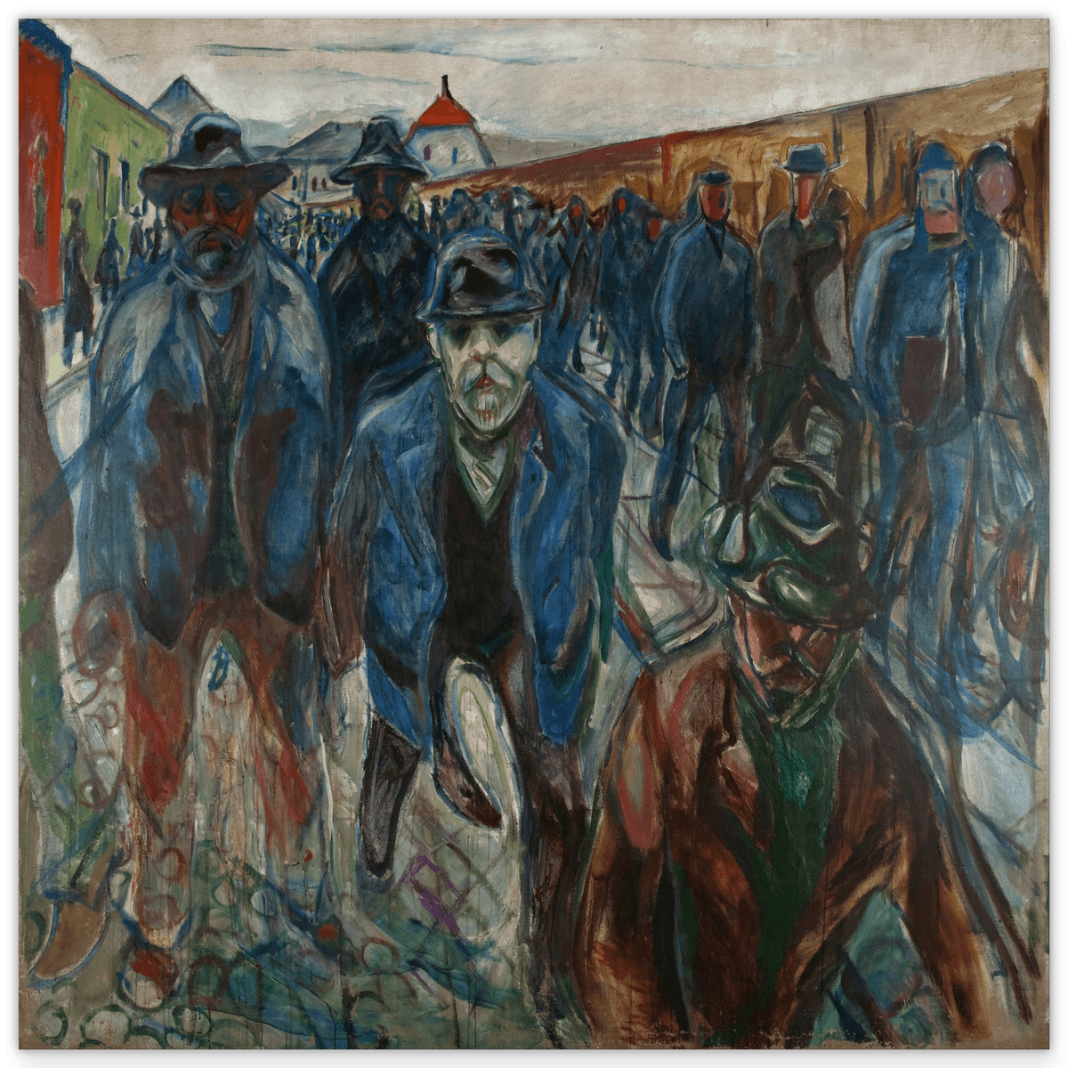 Edward Munch - Arbeiter auf dem Heimweg (1913/1914)