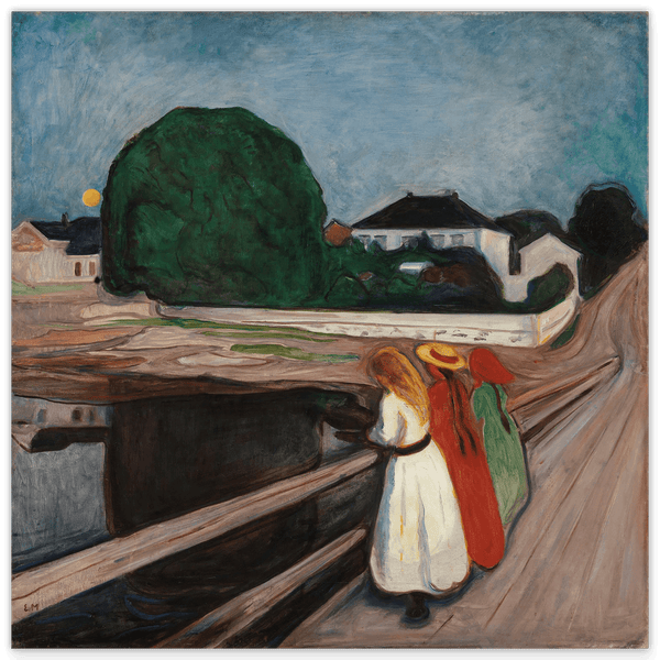 Edward Munch - Mädchen auf der Brücke (1901)
