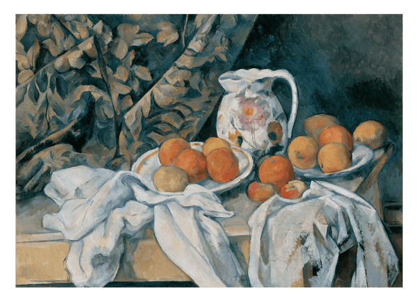 Paul Cézanne - Stillleben mit Gardine (1895)