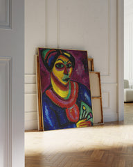 After Hover: Alexej von Jawlensky - Frau mit grünem Fächer