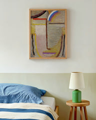 After Hover: Alexej von Jawlensky - Abstrakter Kopf - Gemälde-Kunstdruck in hellen Farben