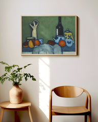 After Hover: Alexej von Jawlensky - Stilleben mit Früchten, Figur, Flasche
