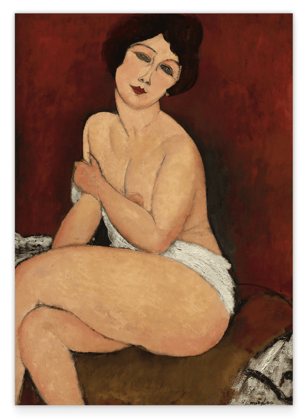 Amedeo Modigliani - Sitzende Nackte auf Divan