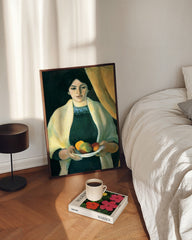 After Hover: August Macke - Frau des Künstlers mit Äpfeln