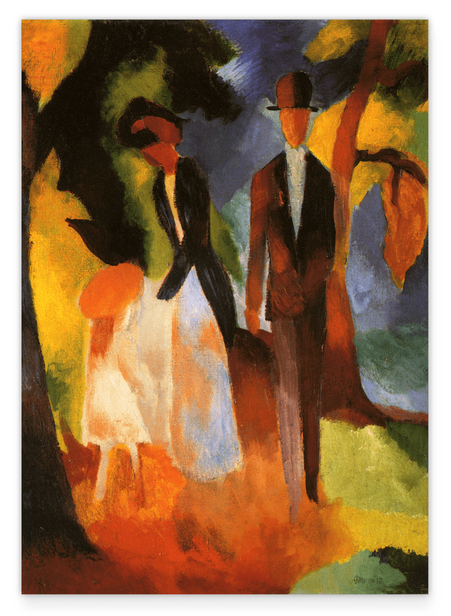 August Macke - Leute am blauen See