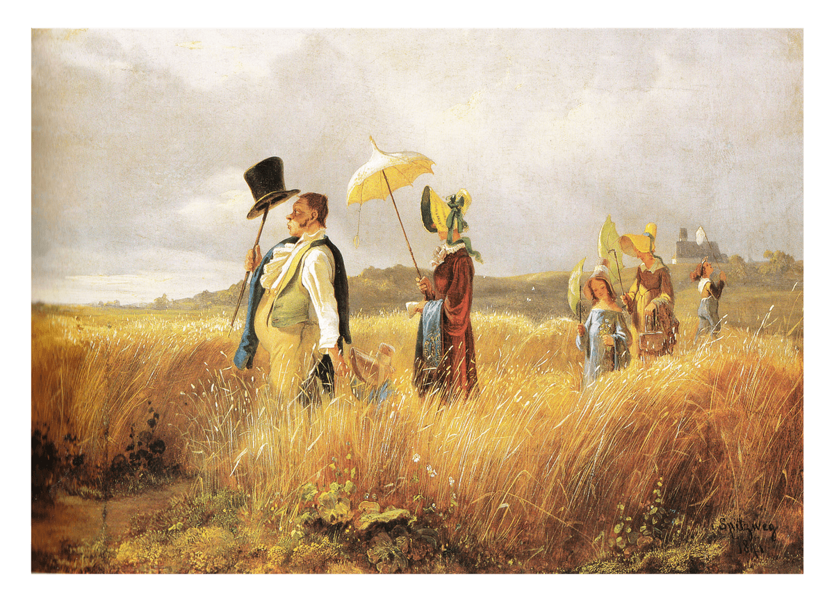 Carl Spitzweg - Sonntagsspaziergang