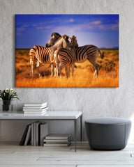 After Hover: Zebra-Herde