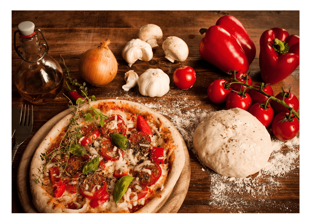 Restaurante Kunstdruck - Italienische Pizza