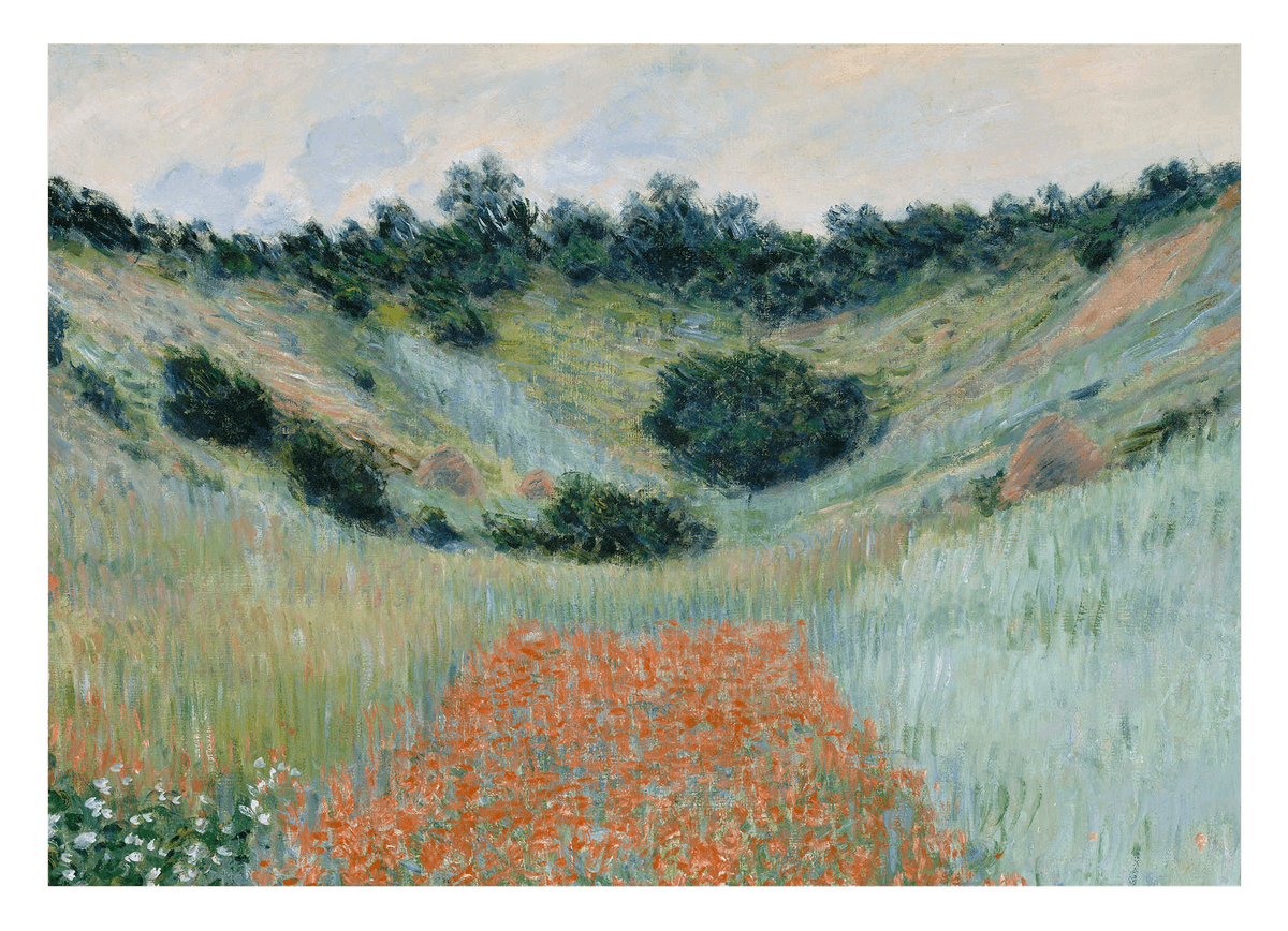 Claude Monet - Mohnfeld bei Giverny