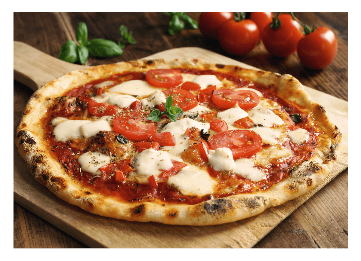 Italienisches Essen Fotografie - Pizza Tomate Mozzarella