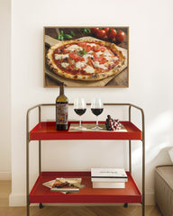 After Hover: Italienisches Essen Fotografie - Pizza Tomate Mozzarella