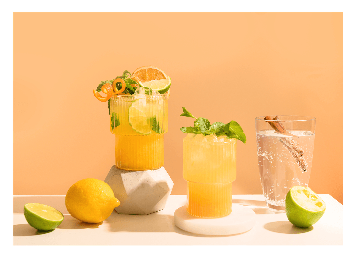 Erfrischende Limonaden mit Zitrone