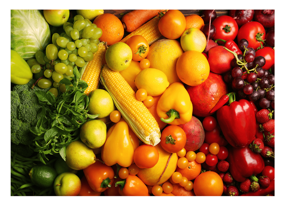 Buntes Obst und Gemüse - Essen Fotografie