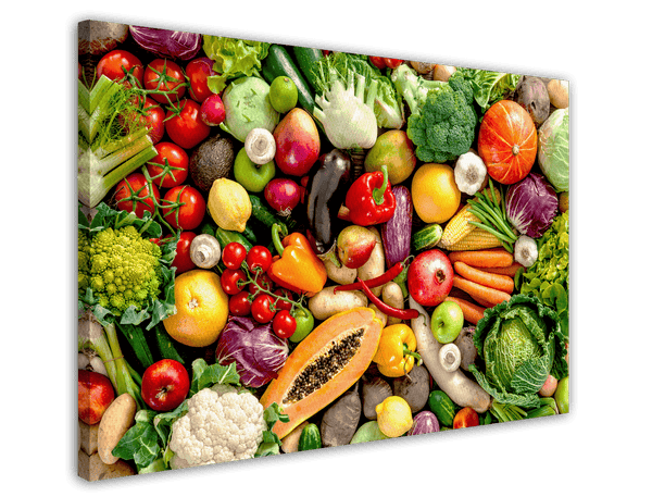 Buntes Obst und Gemüse - Frische Lebensmittel