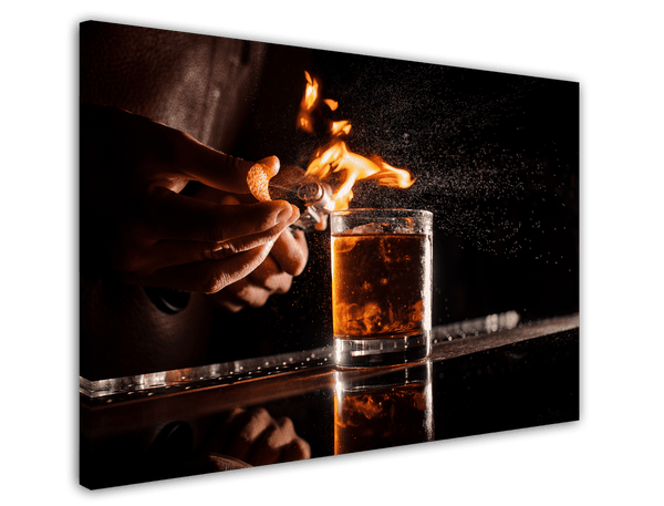 Brennender Drink