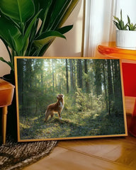 After Hover: Hund im Wald