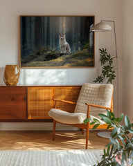 After Hover: Husky im Wald