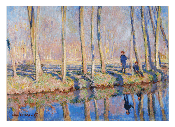 Claude Monet - Pierre Hoschede und Michel Monet am Ufer der Epte