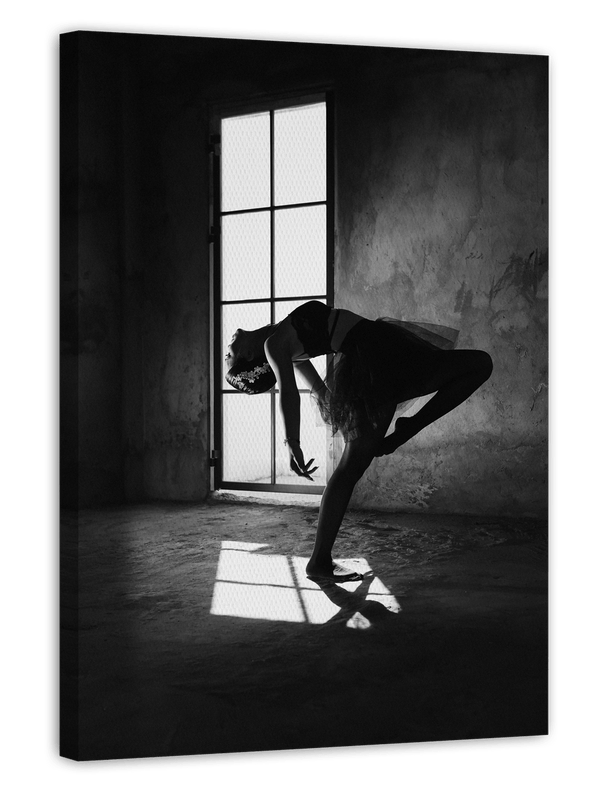 Ballettänzerin - Schwarz-Weiß