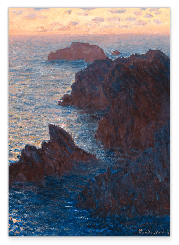Claude Monet - Felsen in Belle-ile, Port-Domois