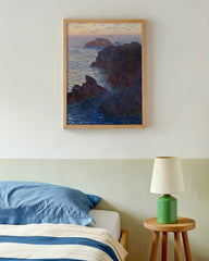 After Hover: Claude Monet - Felsen in Belle-ile, Port-Domois
