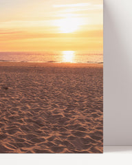 After Hover: Strandkorb bei Sonnenuntergang