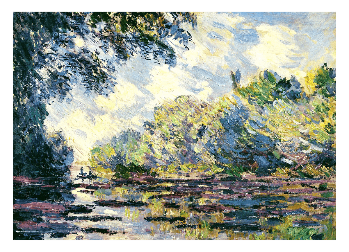 Claude Monet - Ausschnitt der Seine nahe Giverny