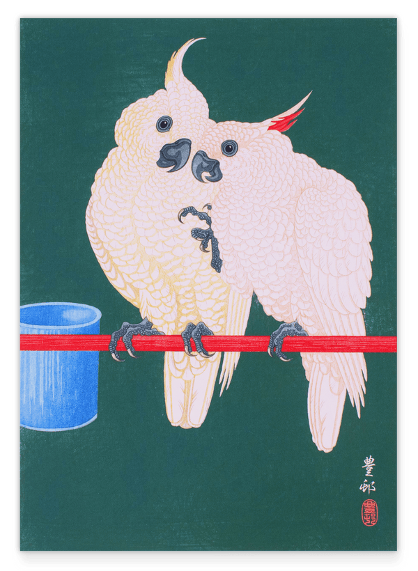 Ohara Koson - Zwei Kakadus