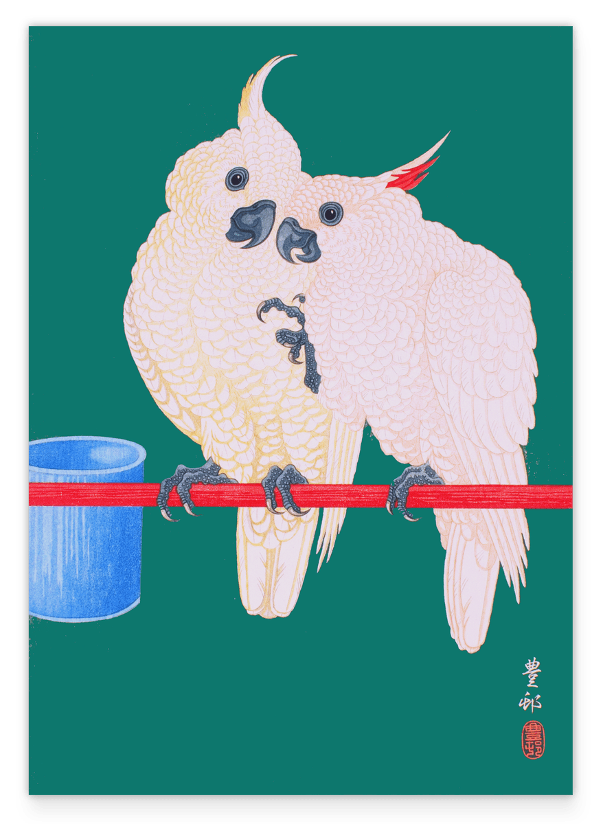 Ohara Koson - Zwei Kakadus