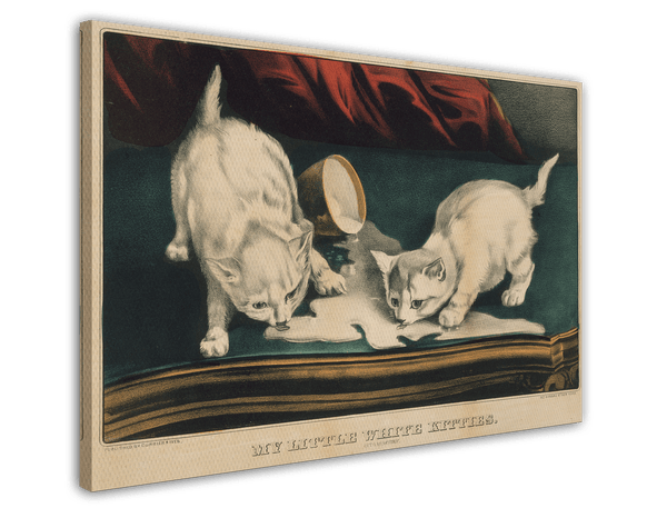 Currier and Ives - My little white Kitties