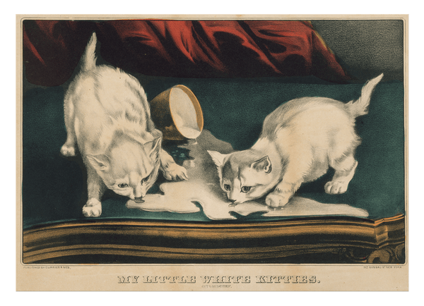 Currier and Ives - My little white Kitties