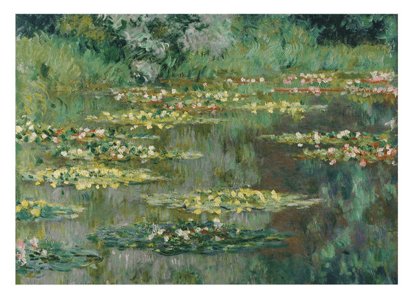 Claude Monet - Seerosen-Teich mit kleinen Blüten