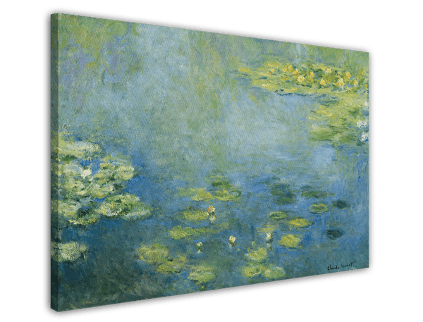 Claude Monet - Seerosen Kunstdruck in Blau- und Grüntönen