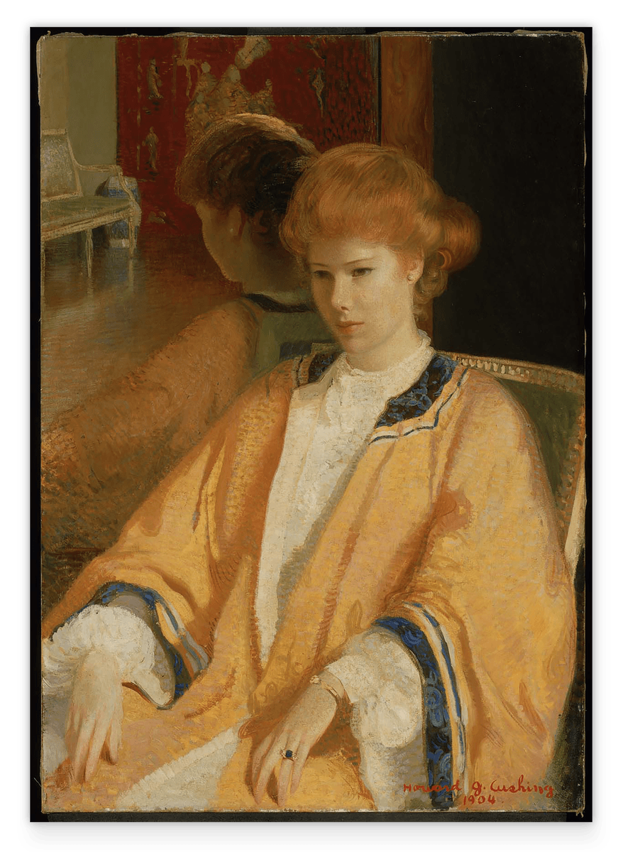 Howard Cushing - Rothaariges Mädchen am Spiegel