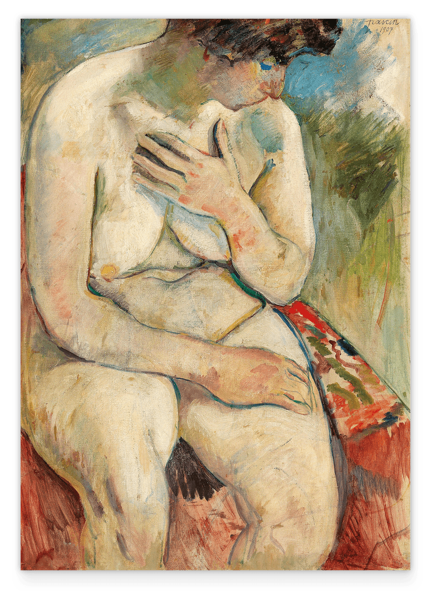 Jules Pascin - Nackte sitzende Frau