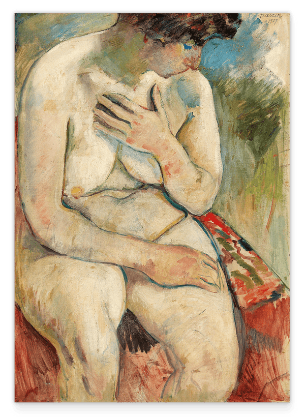Jules Pascin - Nackte sitzende Frau